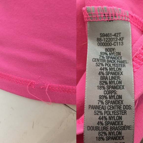 Size Large C9 Champion Pink Shelf Bra Tank Top - Picture 3 of 8